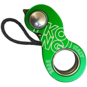 Kong DUCK Black-ITA Green ultrakompaktowy awaryjny zacisk ratowniczy blokada do lin 8-13 mm