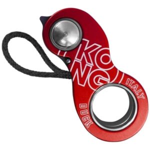 Kong DUCK Black-Red ultrakompaktowy awaryjny zacisk ratowniczy blokada do lin 8-13 mm