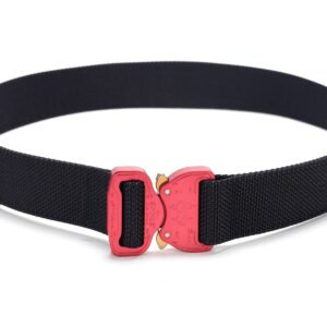 Bayonet BCOM38-BLI Pas średnio-sztywny COMBAT Czarny o szerokości 38mm metalowa klamra Cobra® 9kN pink