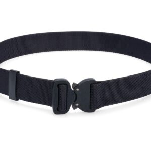 Bayonet BCOM38-BLM Pas średnio-sztywny COMBAT Czarny o szerokości 38mm metalowa klamra Cobra® 9kN matowa czarne uszka