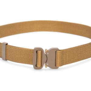 Bayonet BCOM38-GL Pas średnio-sztywny COMBAT Coyote (Złoty) o szerokości 38mm metalowa klamra Cobra® 9kN