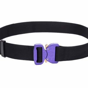 Bayonet BOUT38-BLP Pas miękki OUTDOOR Czarny o szerokości 38mm metalowa klamra Cobra® 9kN purple