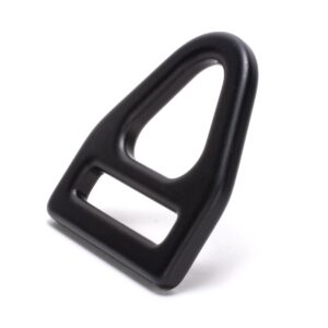 Skylotec Czarny anodowany podwójny V-Ring prosty o wytrzymałości 25kN do taśm 45mm