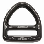 AustriAlpin DA45DD-K+L CZARNY KTL z białymi napisami D-Ring 2-slotowa ramka 22kN do taśm 45mm