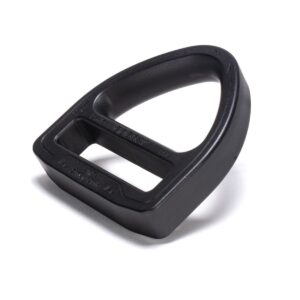 AustriAlpin DA45DD-M-ELOX czarny matowy anodowany D-Ring 2-slotowa ramka 22kN do taśm 45mm