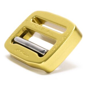 AustriAlpin FC38CF-Y-ELOX YELLOW anodowana klamra nierozłączna metalowa COBRAFRAME z belką samozaciskową 9kN do taśm 38mm