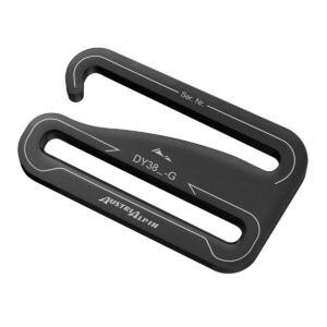 AustriAlpin DY38K-G+L CZARNY KTL G-Hook 1,5kN sprzączka do taśm 38mm