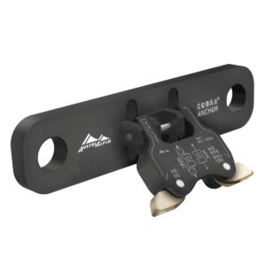 AustriAlpin FO00K180-XL+L CZARNA KTL Cobra® ANCHOR OUL Special Design klamra kotwicząca do montażu na elementach